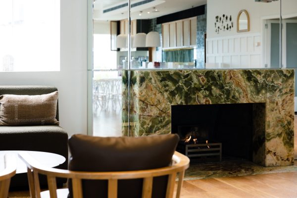 Fireplace at Harbour Room