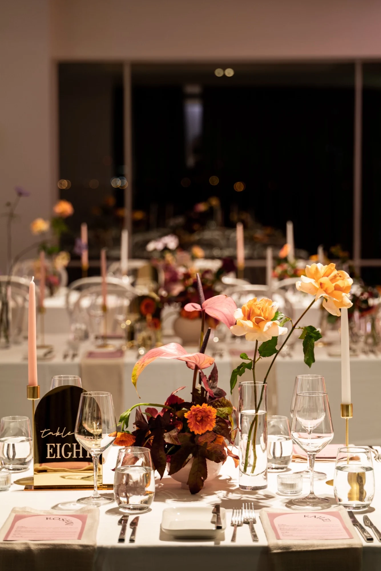 A table setting for a beautiful birthday