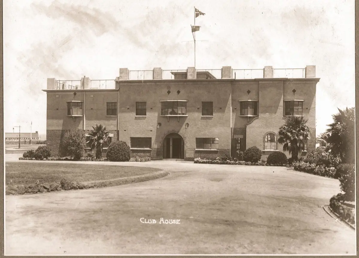 A photo of the RMYS building with the caption "the clubhouse"