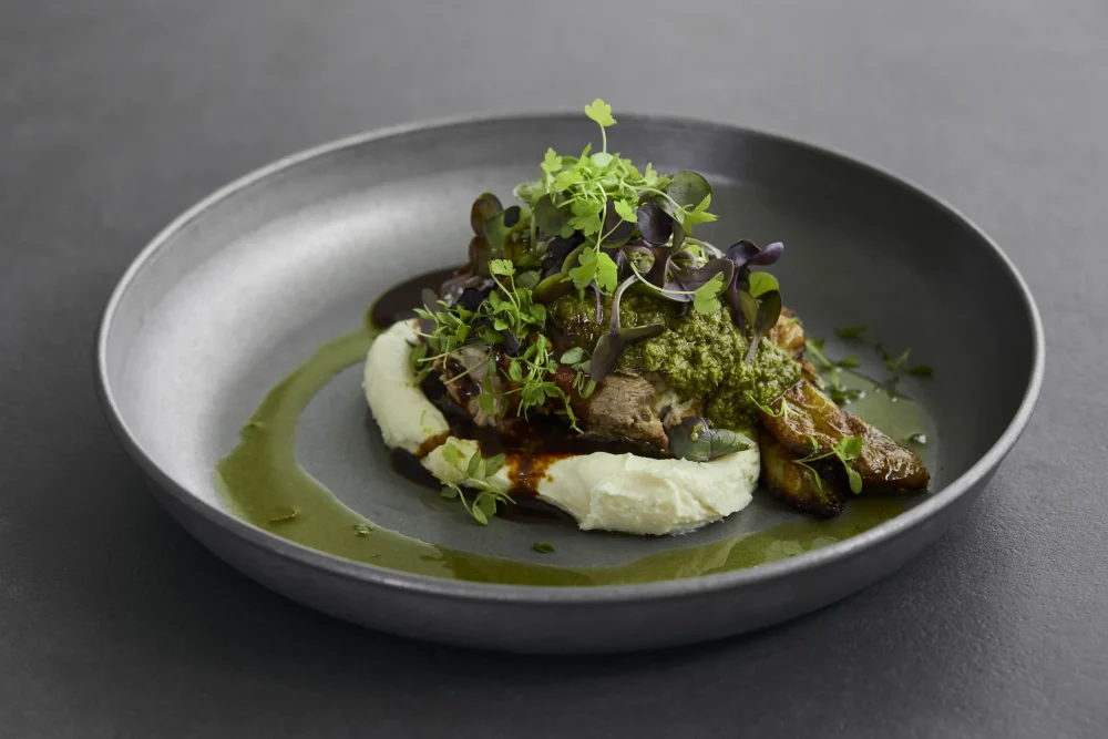 Slow cooked lamb